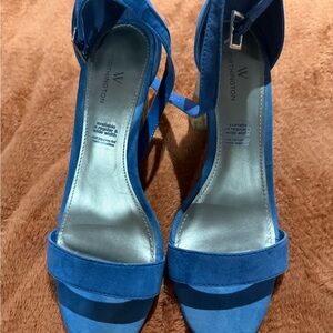 Worthington Women's Strappy Blue Heels